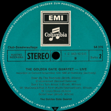 The Golden Gate Quartet - Live (LP, Special Ed.) (gebraucht VG)
