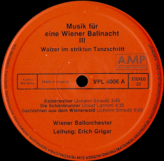 Wiener Ballorchester - Musik Für Eine Wiener Ballnacht III (LP, Vinyl) (gebraucht VG)
