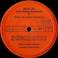 Wiener Ballorchester - Musik Für Eine Wiener Ballnacht III (LP, Vinyl) (gebraucht VG)
