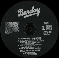 Maurice Fanon - La Chanson Francaise (LP, Compilation) (used VG)