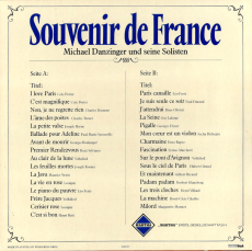 Michael Danzinger und seine Solisten - Souvenir de France (LP, Vinyl) (gebraucht VG+)