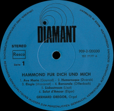 Gerhard Gregor - Hammond Fr Dich Und Mich (LP, Vinyl) (used VG-)