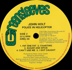 John Holt - Police In Helicopter (LP, Album) (VG+)