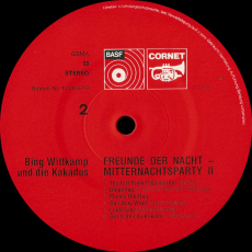 Bing Wittkamp und Die Kakadus - Freunde Der Nacht (LP, Album) (used G+)