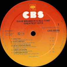 Dave Brubeck - Dave Brubecks All-Time Greatest Hits (LP, Compilation) (gebraucht VG)