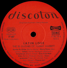 The 50 Guitars Of Tommy Garrett - Latin Love (LP, Compilation) (used VG)