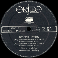 Joseph Haydn - Orgelkonzerte / Martin Haselböck - Divertimento Salzburg (LP, Vinyl) (gebraucht G+)