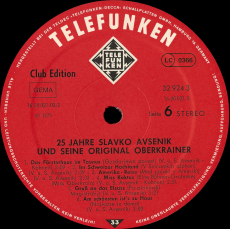 Slavko Avsenik Und Seine Original Oberkrainer (3LP, Vinyl, Club) (used VG)