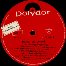 VARIOUS - King Of Swing (LP, Compilation, Club, Mono) (used VG-)