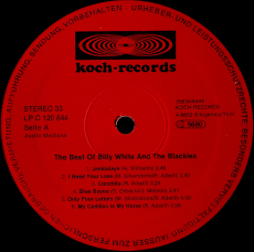 Billy White and the Blackies - The Best of (LP, Compilation) (gebraucht VG)