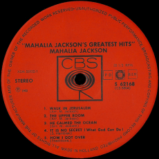 Mahalia Jacksons Greatest Hits (LP, Compilation) (gebraucht VG)