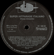 VARIOUS - Super Hitparade Italiano (LP, Compilation, Club) (used VG)