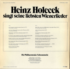 Heinz Holecek - Singt Seine Liebsten Wienerlieder (LP, Album, Club) (gebraucht VG)