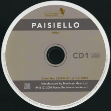 Nina Paisiello - Giovanni Paisiello (2CD, Digipak) (gebraucht VG+)
