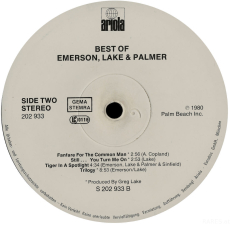 Emerson, Lake & Palmer - The Best Of (LP, Comp.) (used G+)