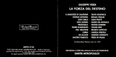 Verdi: La Forza del Destino (3CD, Live) (gebraucht VG+)