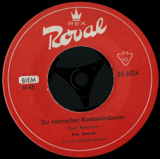 Duo Dworak - Du Narrischer Kastanienbaum / Ich Hab In Grinzing An Tisch Reserviert (Vinyl, 7) (used G+)