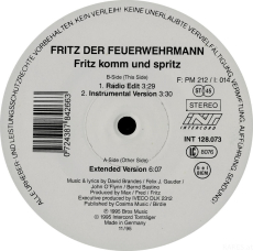 Fritz Der Feuerwehrmann - Fritz Komm Und Spritz (12  Maxi Single) (gebraucht VG)