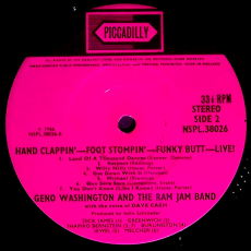 Geno Washington & The Ram Jam Band - Hand Clappin Foot Stompin Funky-Butt... Live! (LP, OIS) (VG-)