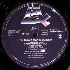 Eric Burdon And War - The Black-Mans Burdon (2LP, Album, FOC, Reissue) (VG-)