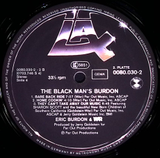 Eric Burdon And War - The Black-Mans Burdon (2LP, Album, FOC, Reissue) (VG-)