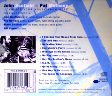 John Scofield & Pat Metheny - I Can See Your House From Here (CD, Album) VG