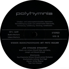 Fritz Muliar - Wiener Musikspaziergang - Die Straudynastie (LP, Vinyl) (used VG)