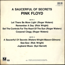 Pink Floyd - A Saucerful Of Secrets (LP, Album, RE) (gebraucht VG-)