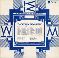 Hansi Dujmic, Robert Kastler, Mischa Krausz - Background Music (LP, Vinyl) (gebraucht VG+)