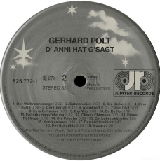Gerhard Polt - DAnni Hat GSagt (LP, Album) (used VG)