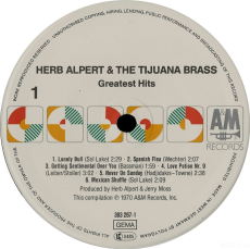 Herb Alpert & The Tijuana Brass - Greatest Hits (LP, Comp.) (used VG)