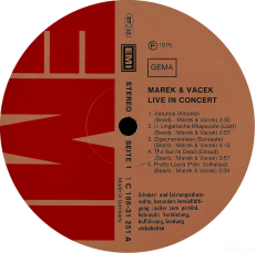 Marek & Vacek - Marek & Vacek Live (2xLP, Album) (used G)