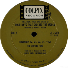 Reid Collins - Four Days That Shocked The World (LP, Audiobook) (used VG)