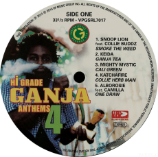 VARIOUS - Hi Grade Ganja Anthems 4 (LP, Compilation, Green) (used VG+)