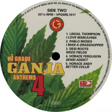 VARIOUS - Hi Grade Ganja Anthems 4 (LP, Compilation, Green) (gebraucht VG+)