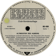 VARIOUS - Altmeister des Humors 1. Folge (LP, Club Ed.) (gebraucht VG)