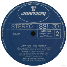 The Platters - Only You (2LP, Comp., FOC) (gebraucht VG-)