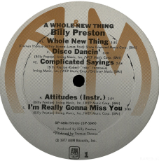 Billy Preston - A Whole New Thing (LP, Album) (gebraucht VG-)