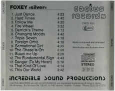 Foxey - Silver (CD, Album) (used VG-)
