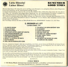 Gerhard Bronner & Elfriede Ott - Lachens einmal (CD, Album) (used VG+)