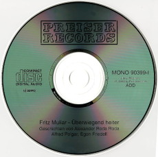 Fritz Muliar - berwiegend heiter (CD, Album, signed) (used VG+)