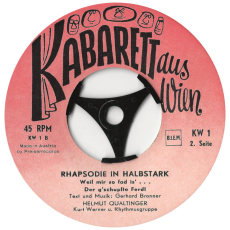 Helmut Qualtinger - Rhapsodie in Halbstark (Single, 7, EP) (gebraucht G)