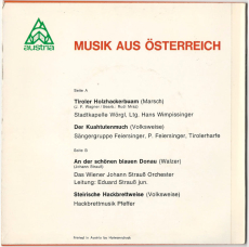 VARIOUS - Musik aus sterreich (Vinyl, EP, 7) (used VG)