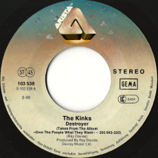 The Kinks - Destroyer (Vinyl, 7) (gebraucht G+)
