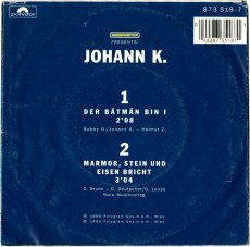 Johann K. - Der Btmn Bin I (Vinyl, 7) (used G)