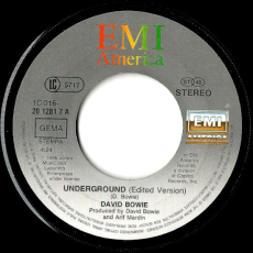 David Bowie - Underground (Vinyl, 7) (gebraucht G+)