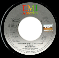 David Bowie - Underground (Vinyl, 7) (gebraucht G+)