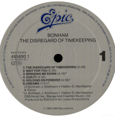 Bonham - The Disregard Of Timekeeping (LP, Album) (used VG)