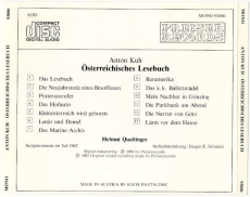 Helmut Qualtinger liest Anton Kuh - sterr. Lesebuch (CD, Album) (gebraucht VG+)