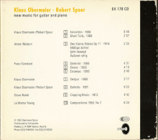 Robert Spour ⦁ Klaus Obermaier - new music for guitar and piano (CD, Album) (used VG)